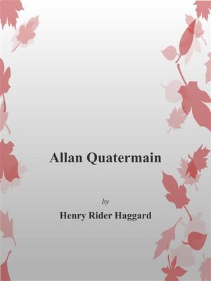 cover image of Allan Quatermain